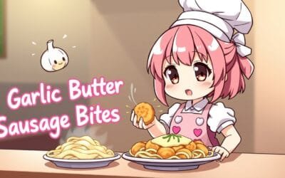 Garlic Butter Sausage Bites with Creamy Parmesan Pasta 🍝🧄