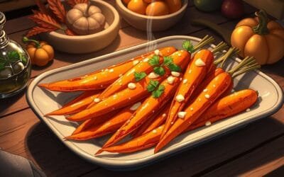 Sweet & Savory Magic: Honey Garlic Butter Roasted Carrots 🥕✨