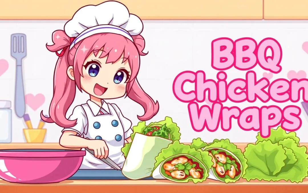 10-Minute Crispy BBQ Chicken Wraps – The Perfect Easy Lunch!