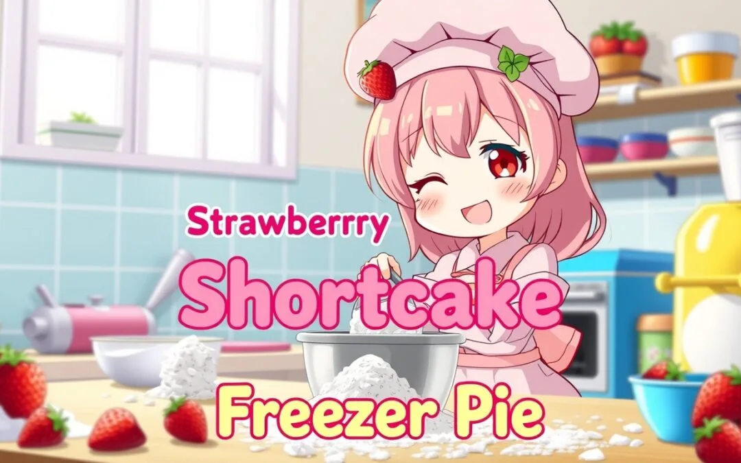 Strawberry Shortcake Freezer Pie: No-Bake Summer Magic in Every Bite! 🍓🍰