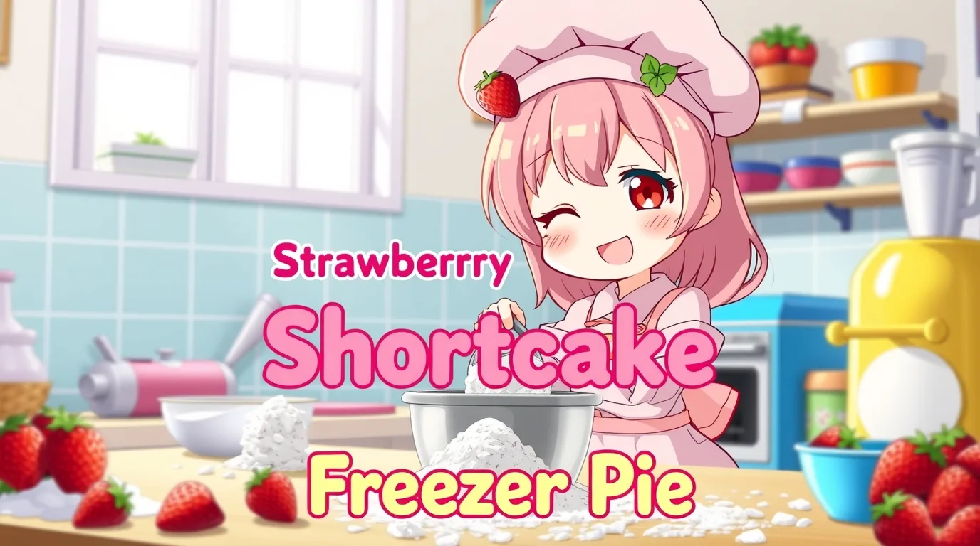 Strawberry Shortcake Freezer Pie (15)